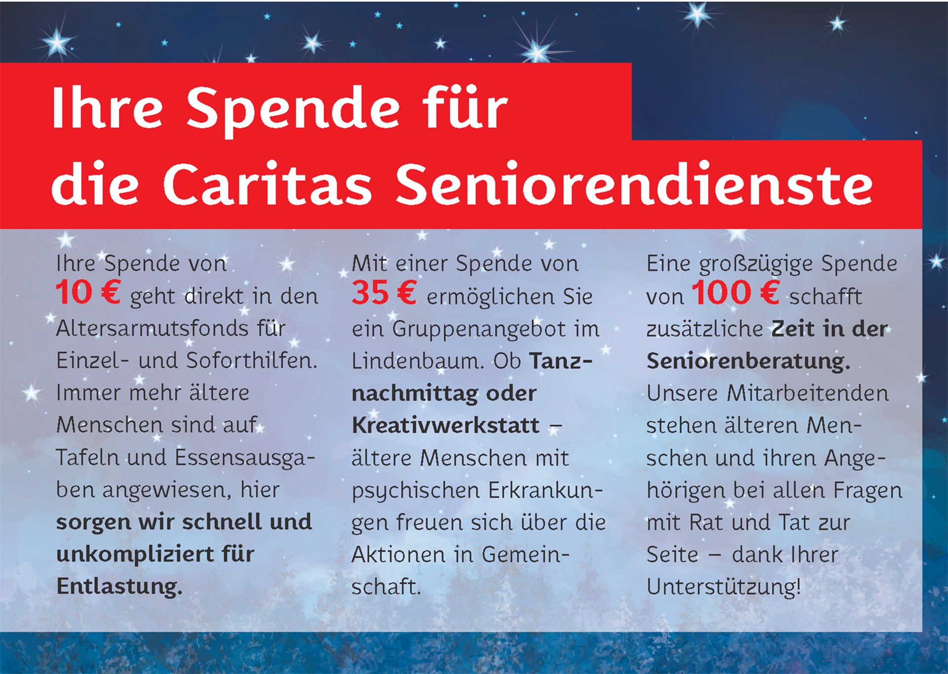 Weihnachtsspende 2019